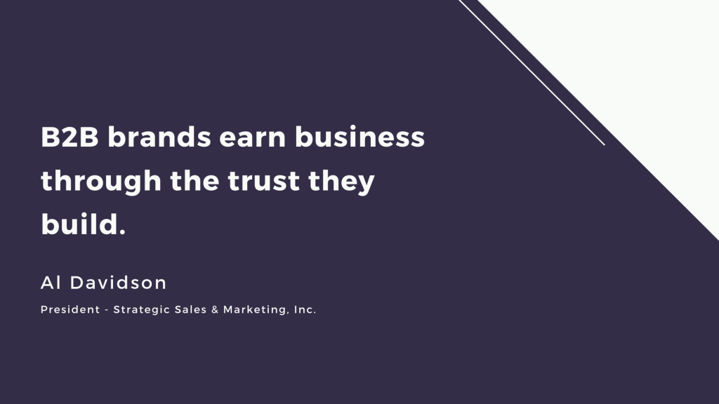 B2B brands earn business through the trust they build